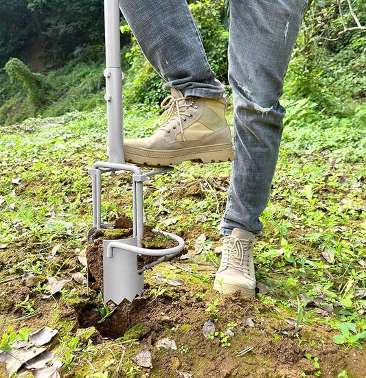 Updated Bulb Planter Long Handle for Digging, 5-in-1 Lawn and Garden Tool,sod Plugger Tool,Weeding,Soil Sampler, Transplanting,Sod Plugger Bulb Transplanting (Height Adjustable )