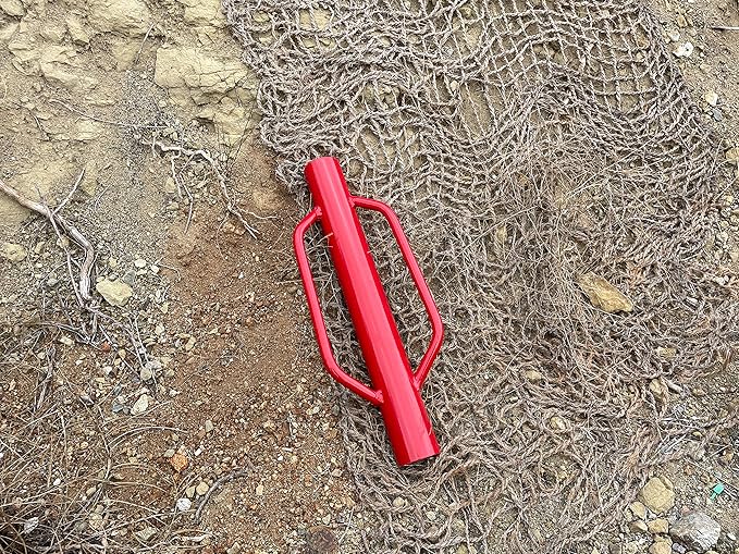 Sandbaggy U & T Post Driver, 30% More Heavier & Sustainable Than Competitors - 15.5 lb Fence Post Driver That Fits up to 2-3/4 inch - 10 Guage Industrial Grade Steel - Red (Pack of 1)