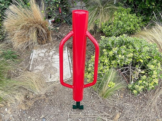 Sandbaggy U & T Post Driver, 30% More Heavier & Sustainable Than Competitors - 15.5 lb Fence Post Driver That Fits up to 2-3/4 inch - 10 Guage Industrial Grade Steel - Red (Pack of 5)