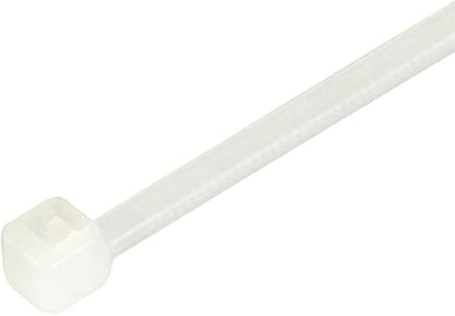 GTSE 11 Inch White/Clear Zip Ties, 100 Pack, 40lb Strength, UV Resistant Long Nylon Cable Ties, Self-Locking 11" Tie Wraps