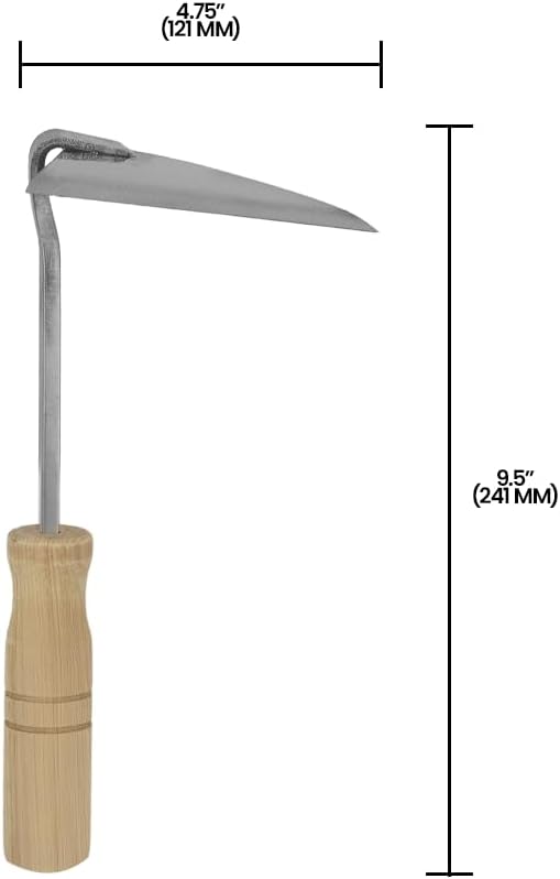 Zenport J613S Weeding Hoe, 10-Inch, Stainless Steel