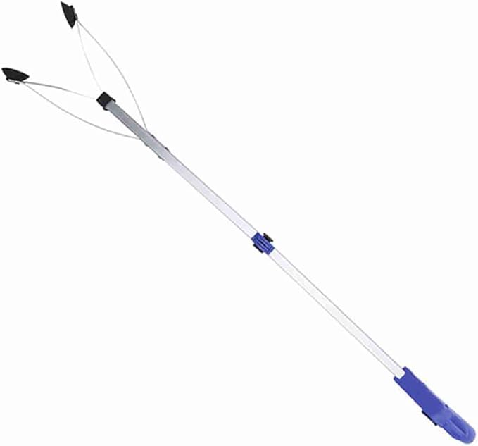 Garbage Picker Litter Picker Trash Grabber for Garden Leaves Waste Pick Up Tool(Blue Handle)