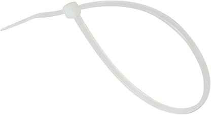 GTSE 14 Inch White/Clear Zip Ties, 100 Pack, 40lb Strength, UV Resistant Long Nylon Long Cable Ties, Self-Locking 14" Tie Wraps