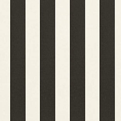 RSH DECOR: Deep Seating Cushion with Pillow Back | 23” x 26” Seat | All-Weather Spun Fabric | Water and Fade-Resistant | Outdoor Chair Cushion Set for Patio Furniture | Black & White Stripe