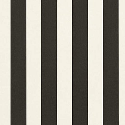 RSH DECOR Deep Seating Cushion with Pillow Back | 24” x 26” x 5" Seat | Water and Fade-Resistant Spun Fabric | Made in USA | Outdoor Chair Cushion Set for Patio Furniture (Black & White Stripe)