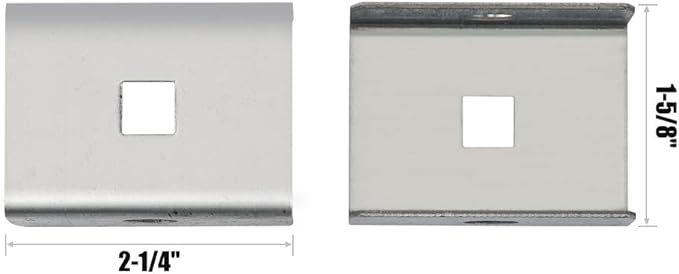 HOME MASTER HARDWARE Box Rail Hanger Kit 2 Set,Exterior Barn Door Hardware Kit,Each Rated Safe Working Load 225 lbs,Zinc Plated