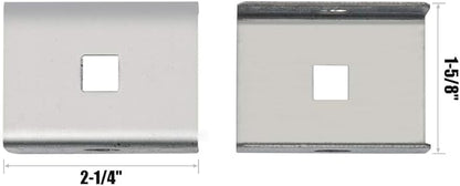 HOME MASTER HARDWARE Box Rail Hanger Kit 2 Set,Exterior Barn Door Hardware Kit,Each Rated Safe Working Load 225 lbs,Zinc Plated