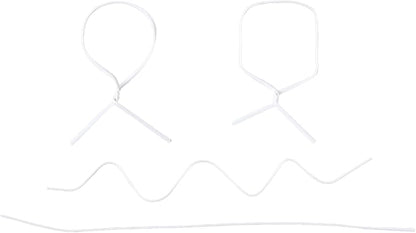 1000 pcs 10 inch White Cable Twist Ties Plastic Twist Ties with Rugged Metal Innercores Reusable Fastening Cable Cord Wire Ties