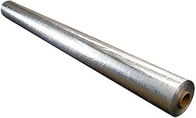 Super Shield Highly Reflective Aluminum Mylar Film Insulation Roll (Solid) 4FT x 100FT for Saunas, Grow Rooms, Crawlspace Encapsulation, and More. (Class 1 Class A ASTM Fire Rated)