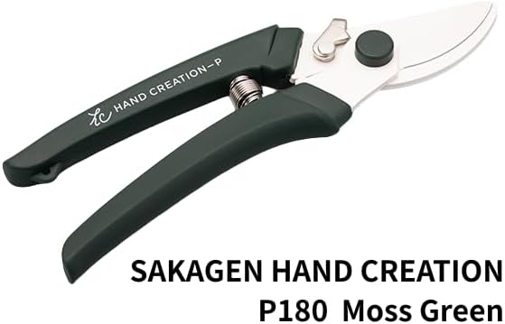 Pruning shears Made in JAPAN Garden Scissors Flower Shears SAKAGEN HAND CREATION P-180 (Atmos Green)