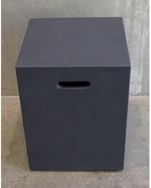 AMS Creations | Propane Tank Cover for The Chelsea Fire Pit Table | Propane Tank Stool | fire Pit Side Table
