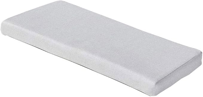 48 x 18 Inch Piano Bench cushons for Indoor Furniture with Ties Non Slip Kitchen Dining Room Bench seat Cushion for Show Storage, Window, Settee, Ottoman，Beige