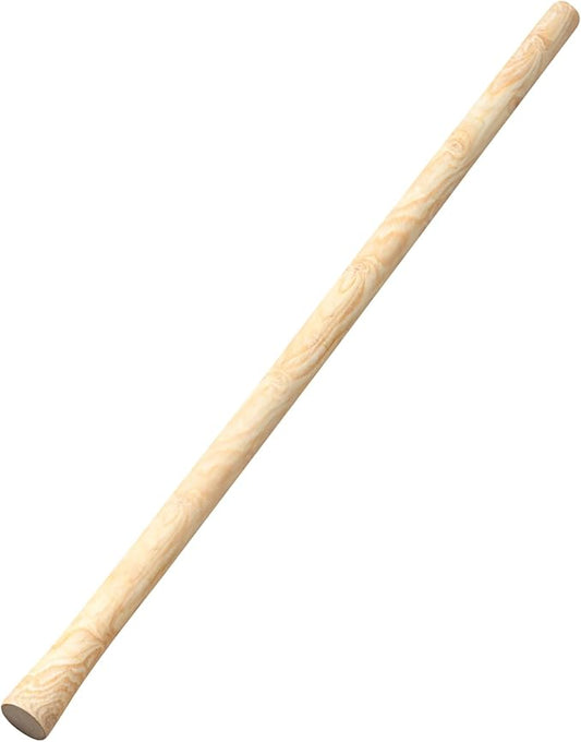 Lasnten 1 Pcs 55 Inch Pure Solid Wood Replacement Hoe Handle for Garden Digging Spading Fork, Shovel Handle Replacement, 1.38-1.77 Inch Diameter