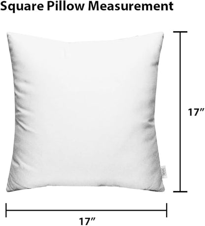 RSH DECOR: Square Throw Pillows Set of 2 | 17” x 17” | All-Weather Spun Fabric | Water and Fade-Resistant | Outdoor Accent Pillows for Patio Furniture | Kiwi Green