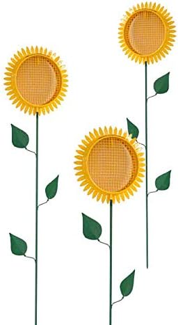 Set of 3 Heritage Farms Cattail Staked Bird Feeders