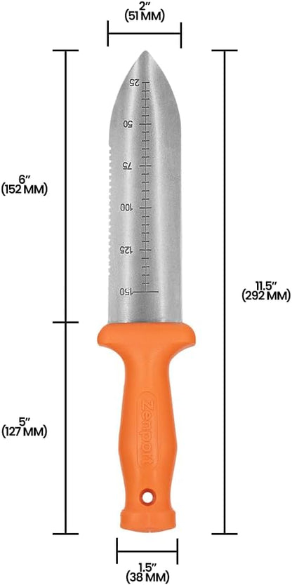 Zenport K246 Deluxe ZenBori Soil Knife with Sheath - 3 Pack