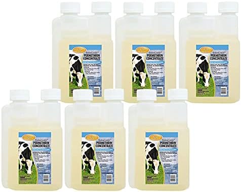 Country Vet FarmGard Permethrin Concentrate - 32 Ounce (Case of 6) 343961CVA - Gets Rid of Flies, Mosquitoes, Silverfish, Cockroaches, Fleas, Millipedes, Gnats, Fruit Flies, Ticks, Lice, Spiders