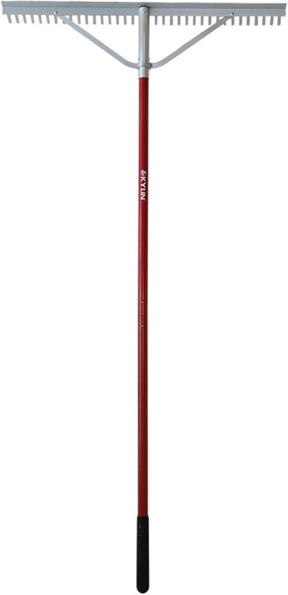 KYLIN Landscape Rake for Lawns 36Tines 36Inch with 66 Inch Extra-Long Aluminum Handle, Leaf Rake Tool for Loosening Soil, Lawn Care, Weeding Lake, Garden, Pond, Beach Landscaping