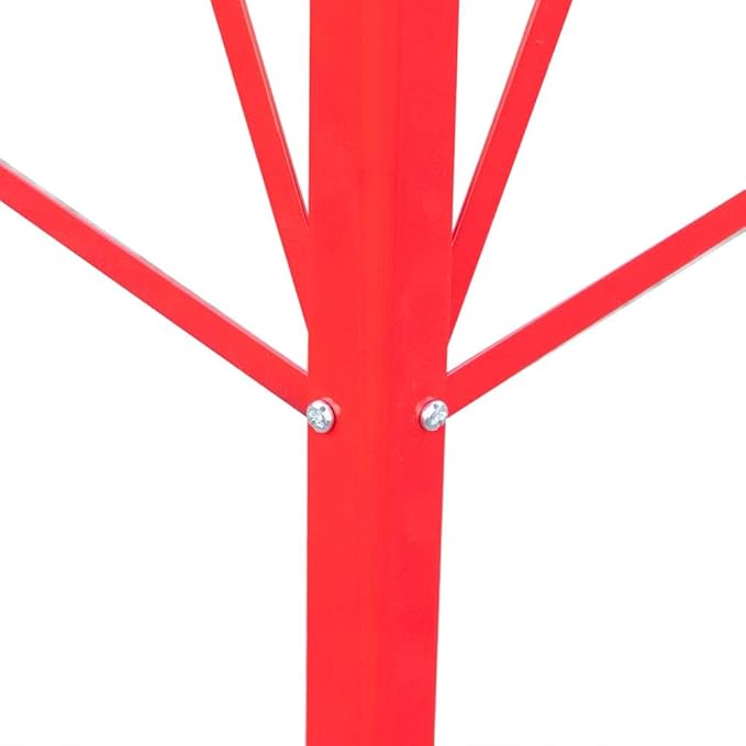 8FT Windmill for Yard Garden Decoration with Weather Vanes，Heavy Duty Outdoor Wind Mills, Large Metal Outdoor Windmill,Weather Resistant,Red