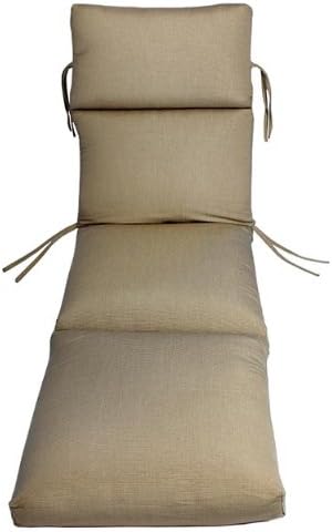 Comfort Classics Sunbrella Outdoor CHANNELED Chaise Cushion Inc. (Taupe Rib)