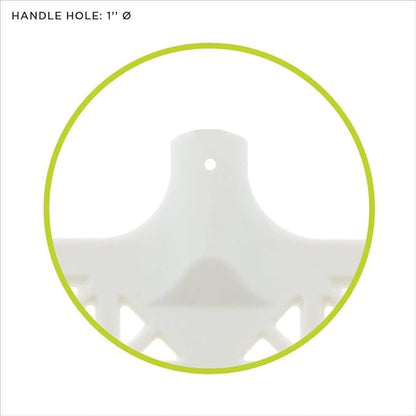 Pro Manure Fork Head Without Handle - Ultra Strong and Stable - Teeth Length: 7 3/4'' - Premium Pitchfork Replacement Head - White (2 Units)