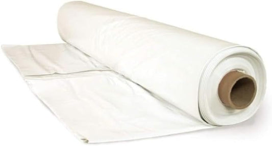 Farm Plastic Supply - 6 Mil White Plastic Sheeting - Overwintering Film, 6 Mil White Plastic Film, Greenhouse Plastic, Durable Plastic Sheeting (28' x 50')