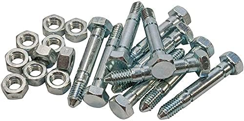 for 53200500 Snow Blower Shear Bolt 10 Pack Replaces 510016 532005 51001600 59071 510016 01036500 1/4" Diameter Fits Compact Two-Stage Snow blowers