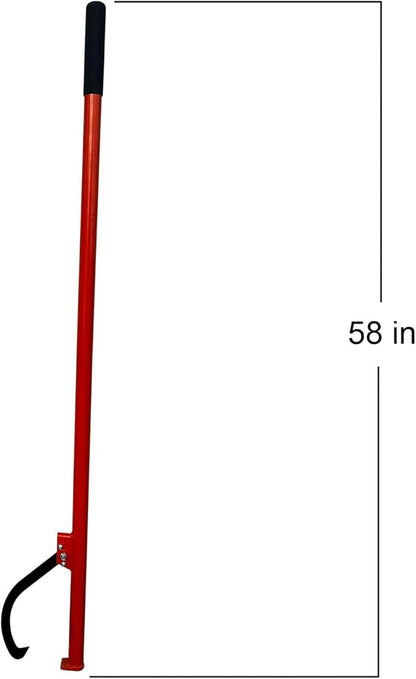 58 in Felled Cant Hook Logging Tool - Cant Hook Log Roller Tool, max 19 Inch Opening Felling Log Roller Tool