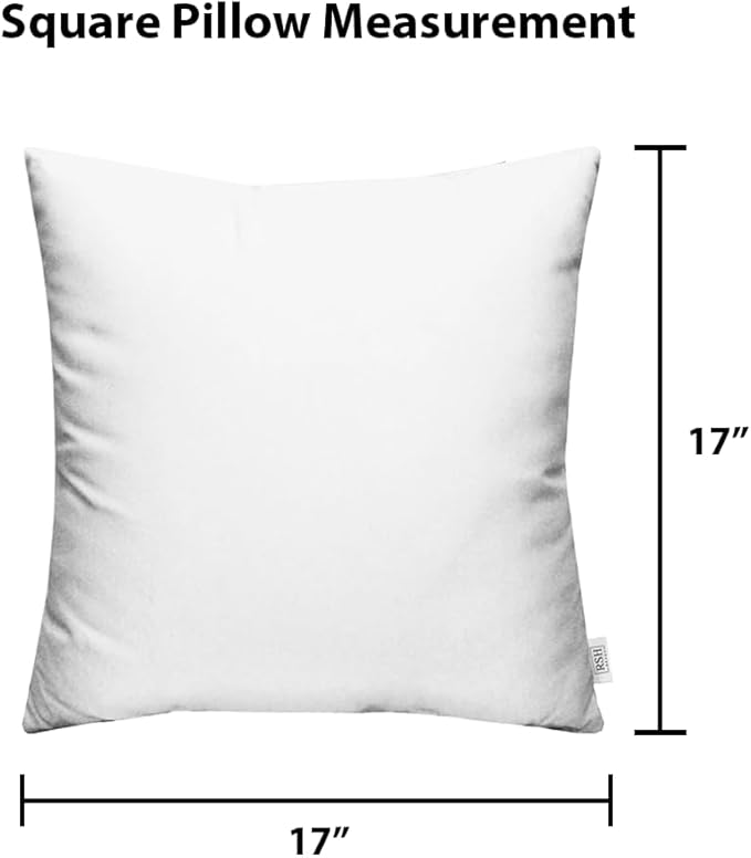 RSH DECOR: Square Throw Pillows Set of 2 | 17” x 17” | All-Weather Spun Fabric | Water and Fade-Resistant | Outdoor Accent Pillows for Patio Furniture | Cancun (Blue, Green)