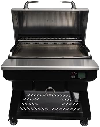 Recteq Pellet Grill SmokeStone 600 - WiFi Enabled Wood Pellet Griddle Grill with Even Temperature, SmokeStone 600 + Griddle Master Bundle