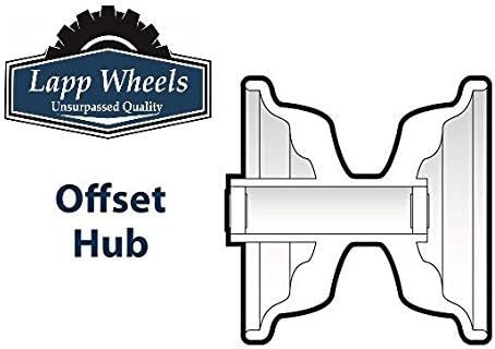 16" Pneumatic Tire | Replacement Wheelbarrow Tire | Tire for Handtrucks, Garden Cart | Various Rim Colors/Tread Options | 3" Offset Hub