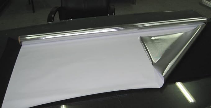 Plant Grow Film Mylar Diamond Reflective Foil 100% Light Blocking (4.3 MIL Diamond Film 4x25 FT, Diamond on White)