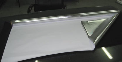 Plant Grow Film Mylar Diamond Reflective Foil 100% Light Blocking (4.3 MIL Diamond Film 4x25 FT, Diamond on White)