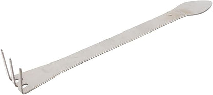 3 Prong Root Rake, Stainless Steel Root Pick Rake, Small Loosen Soil Bonsai Tree Tools with Ergonomic Handle for Gardening Plants Loosen and Aerates Soil, 9.06 x 1.18in