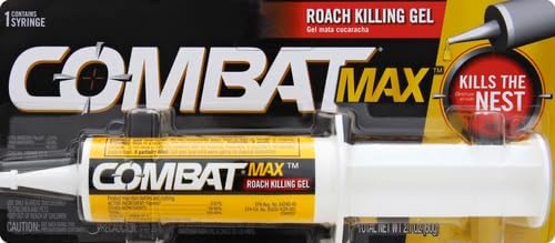 Combat Max Roach Killing Gel for Indoor and Outdoor Use, 1 Syringe, 2.1 Ounce (Pack of 2)