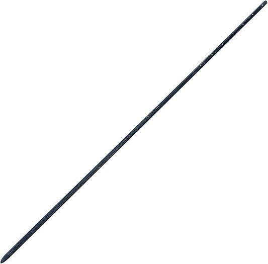 Sandbaggy Round Steel Concrete Form Stakes with Nail Holes - Rust Resistant Coating - Removable, Reusable (5, 3/4 in X 60 in)