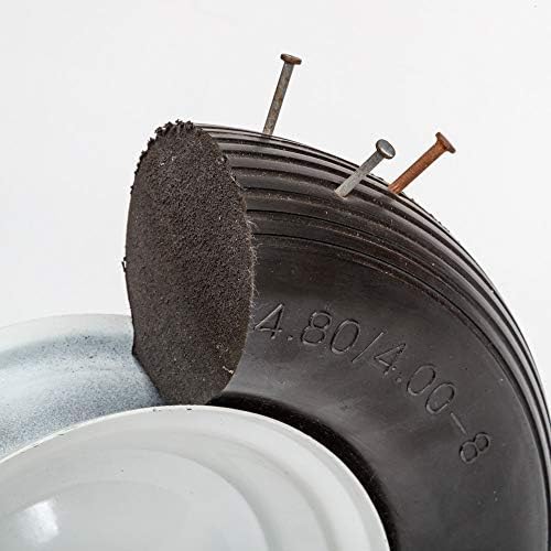 16" Flat Free Wheelbarrow Tire | Replacement Wheel for Wheelbarrow, Trailer, Wagon | Durable Wheel with 4" to 6" Hub | Compatible with 6" Hub with Spacers | 5/8" Bearing | Lapp Wheels