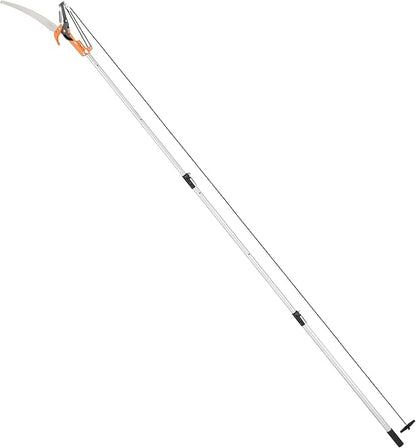 VonHaus Telescopic Tree Pruner & Lopper 2 in 1 – Long Reach 3.3m Cutter, Retractable & Extendable Pole Saw for Branches – Lightweight Aluminium Pole, Steel Blade – Blade Cover Included