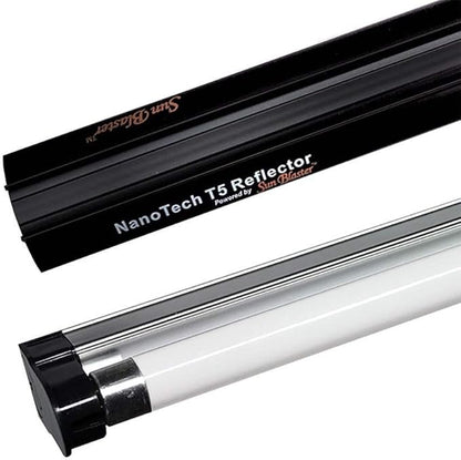 SunBlaster SL0900303 39 Watt 6400K 3' 120V Hydroponic Grow Light Lamp Ballast Fixture with NanoTech T5HO Reflector for Indoor Home Gardens and Plants