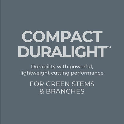 Woodland Tools Duralight Compact Lopper, 16 Inch Anvil Branch Cutter with Gear Assist and Glass-Filled Nylon Handles, Lightweight Tree Pruner for Dry Branches, Tight Spaces, and Everyday Yard Work