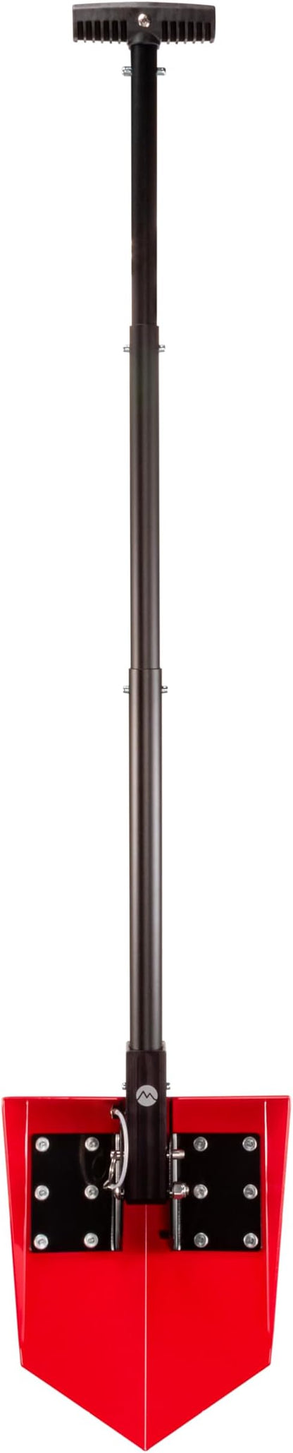 DMOS Delta Shovel - Collapsible Heavy-Duty Steel Folding Shovel for Camping, Overlanding, Survival, Military, Hunting, & Off-Road Use - Racing Red - Pro