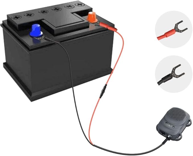 Under Hood Rodent Repellent for Car Engine with Strobe Lights Ultrasonic Mouse Repellent Mice Deterrent Rat Repeller Squirrel Repeller RV Protection for 12V 24V Car Battery 2 Pack