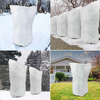 GardenPal Plant Covers Freeze Protection, 75''×90'' Thicken Frost Cloth with Drawstring Reusable for Outdoor Plants (75''×90''(1pc))