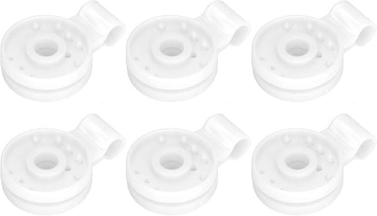 100pcs Shade Cloth Plastic Clips Heavy Duty Lock Grip, Bird Proof Shade Cloth Sunshade Clips for Outdoor Garden Greenhouse (White)