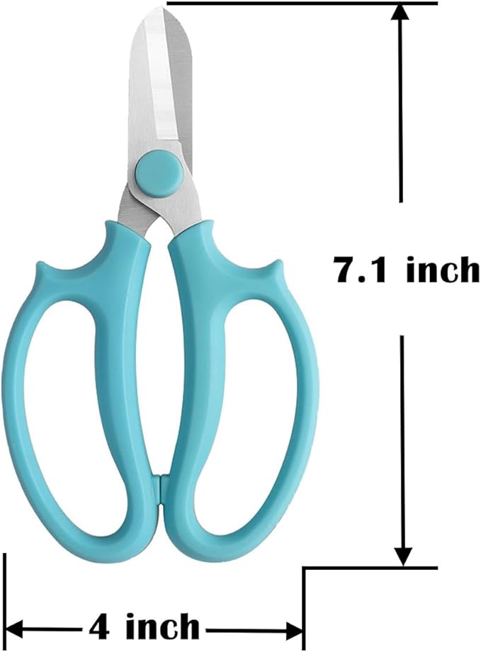Gardening Scissor Purple Sharp Blade Alloy Steel Garden Shears for Cutting Flowers Trimming Plants of Yard Florist Rose Herb Hedge and Fruits Picking