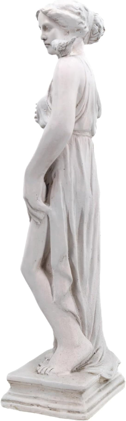 Outdoor Garden Statue Nymph Sculpture Goddess of Greek Mythology Roman Style Outdoor Patio Yard Lawn Porch Decor 32 Inch Ivory