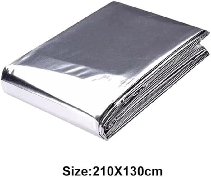 Reflective Plant Growing Film Silver Mylar Sheet Indoor Greenhouse Light Reflecting Material Multi Purpose Garden Tent Covering 130x210cm For Temperature Control(130cm X 210cm)