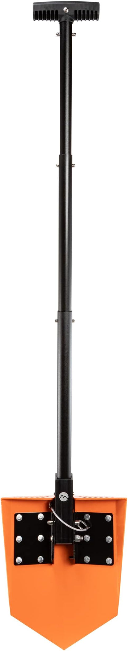 DMOS Delta Shovel - Collapsible Heavy-Duty Steel Folding Shovel for Camping, Overlanding, Survival, Military, Hunting, & Off-Road Use - Signal Orange - Pro