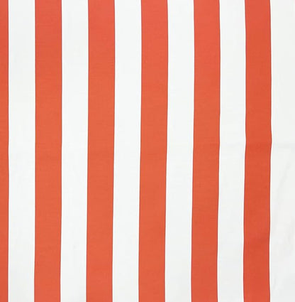 RSH DECOR: Deep Seating Cushion with Pillow Back | 25” x 25” Seat | Water and Fade-Resistant Spun Fabric | Outdoor Chair Cushion Set for Patio Furniture | Coral & White Stripe