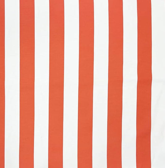 RSH DECOR: Deep Seating Cushion with Pillow Back | 25” x 25” Seat | Water and Fade-Resistant Spun Fabric | Outdoor Chair Cushion Set for Patio Furniture | Coral & White Stripe